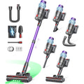 Cordless Vacuum Cleaner 70Min/650W/55Kpa, Self-Standing Vacuum Cleaners For Home With 3.3Ft Hose & Auto Mode, Wall Mount Charging, Stick Vacuums With Fragrance, Dust-Scraper For Hardwood Floor/Car/Pet