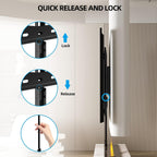 Home Vision Tv Wall Mount Fixed For Most 26-65 Inch Flat/Curved Tvs | Max Vesa 400X400Mm Up To 99Lbs Fits 16 Inch Wood Studs, Universal Low Profile Wall Mount Tv Bracket, Space Saving Hv8401