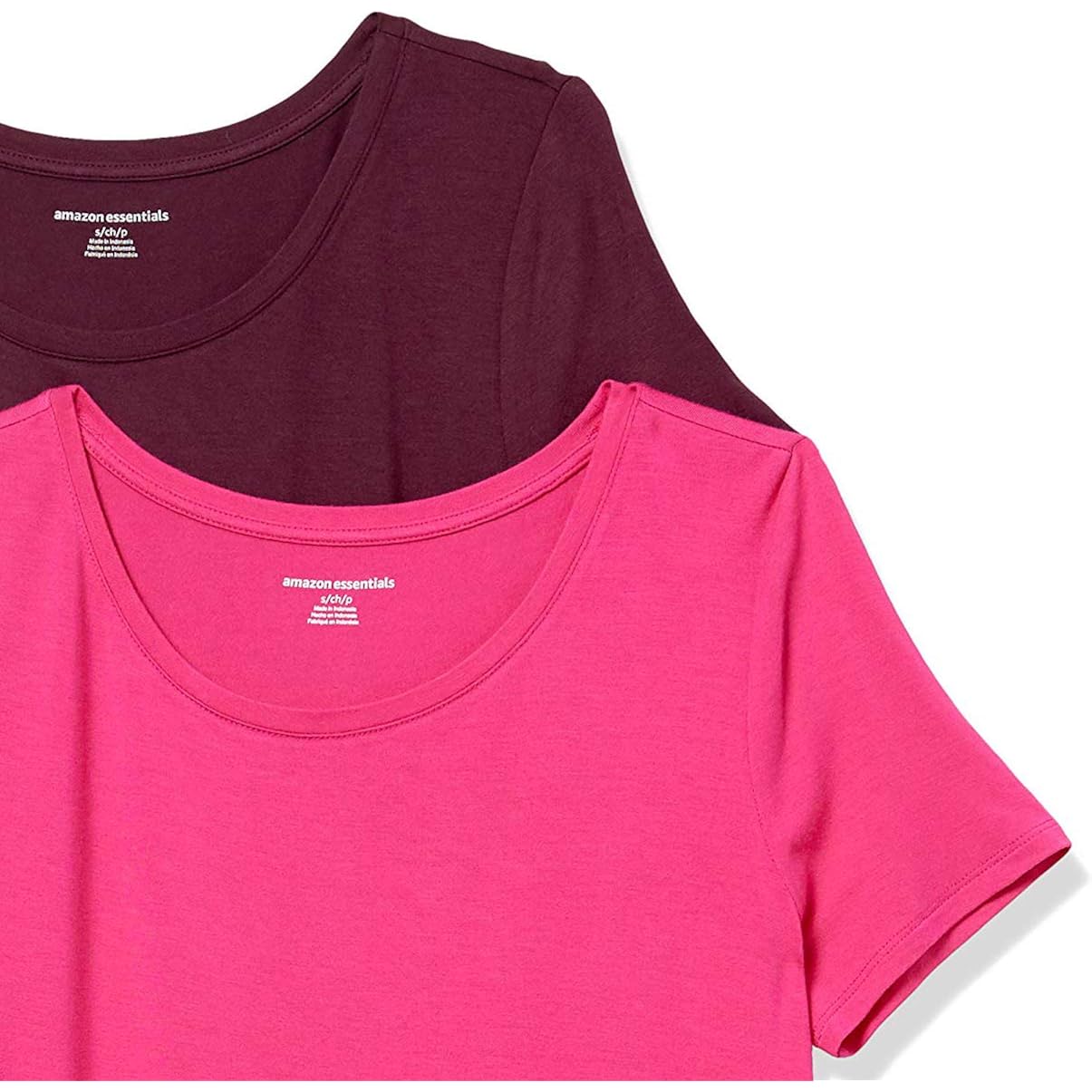 Amazon Essentials Women'S Short-Sleeve Scoopneck Tunic Tops, Pack Of 2