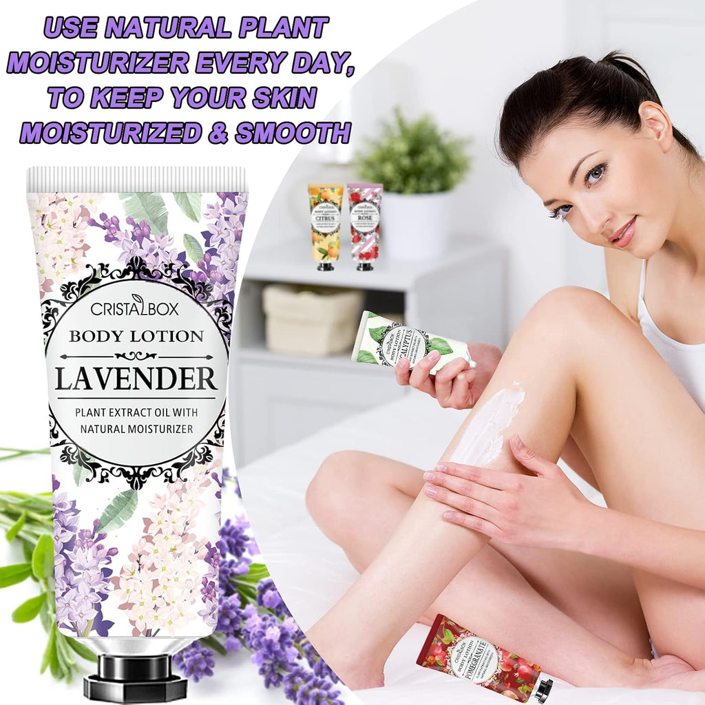 36 Pack Lotion For Dry Skin,Body Lotion For Women And Men,Mothers Day Gifts,Teacher Appreciation Gifts,Nurse Gifts,Natural Plant Scented Body Moisturizer Shea Butter,Body Cream Travel Size Lotion Bulk