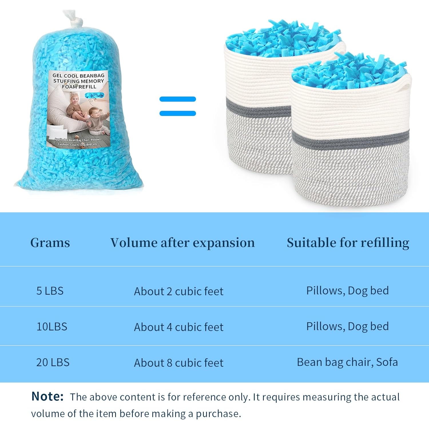 Bean Bag Filler, 10Lbs Shredded Memory Foam Filling, Soft Pillow Stuffing Bean Bag Refill Foam For Couch, Cushion, Stuffed Animals, Dog Bed, Arts Crafts