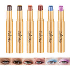 3 Color Eyeshadow Stick In Set Of 6, Long Lasting & Waterproof Creamy Eye Shadow, With Vitamin E Makeup For Day & Night Look, 1.13 Oz