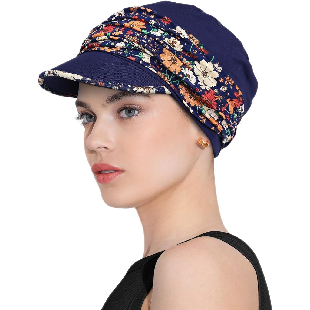 Chemo Headwear Viscose Newsboy Cap For Women Summer Hats