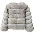Genuine Fox Fur Coat, Natural Fur Jacket, Women'S Winter Warm Outwear