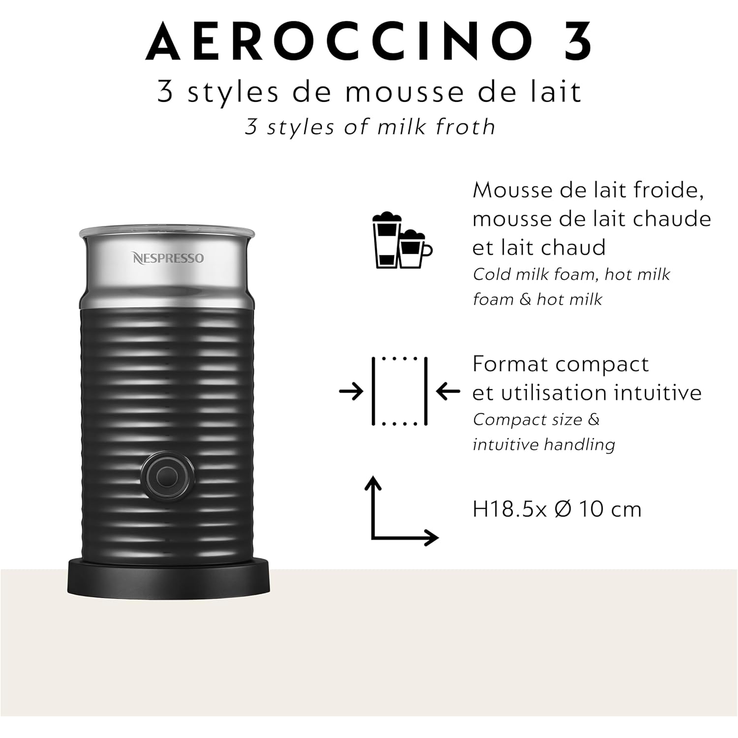 Nespresso Vertuo Next Coffee and Espresso Maker by Breville, with Aeroccino Milk Frother
