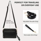 Crossbody Bag For Women - Pu Leather Shoulder Bag Trendy Small Crossbody Purse Bag For Travel Work Party