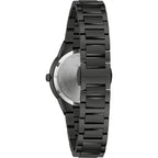 Bulova Ladies' Modern Millenia Black Stainless Steel 2-Hand Quartz Watch, Black Dial Style: 98L314