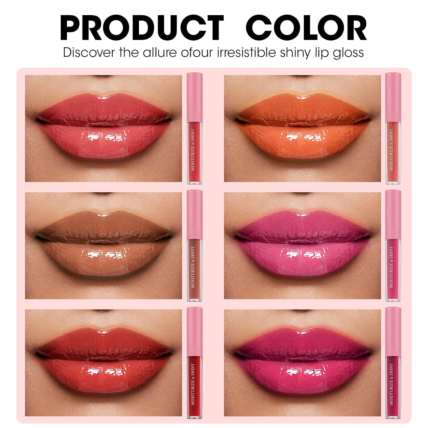 Azen 30 Pack Lip Gloss Bulk Set, Shimmery Lip Gloss For Women And Girls With Rich Varied Colors, Mothers Day Gifts For Women