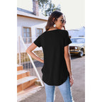 Newchoice Women's Casual Batwing Long Sleeve T Shirt Round Neck Basic Loose Tunic Tops