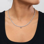 Nuragold 10K White Gold Solid Rope Diamond Cut Chain Necklace 16"-30" (1.5mm-6mm) Made in Italy (Mens Womens Unisex Jewelry