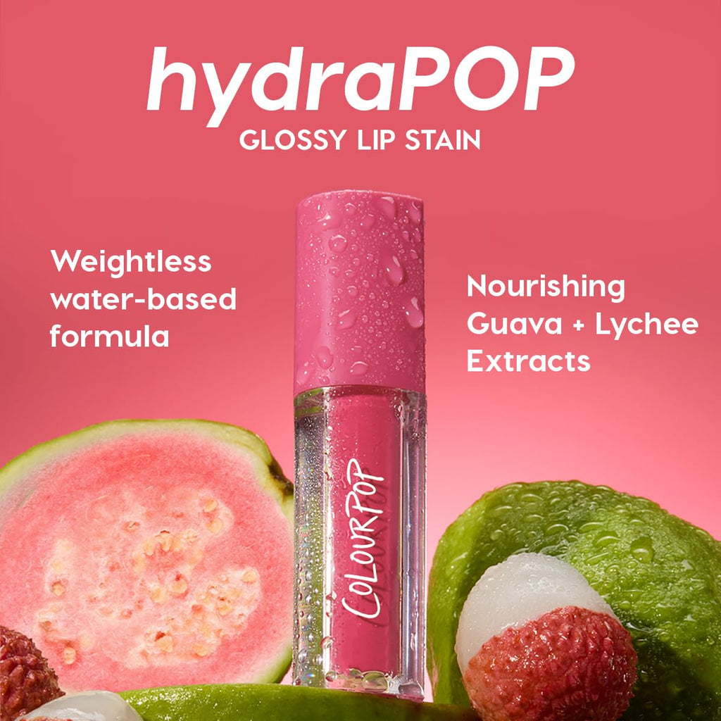 ColourPop HydraPop Glossy Lip Stain Duo - Pink & Warm Nude Hydrating Lip Gloss Set That Fades Into A Soft Tint - Non-Drying & Long-Lasting - Water-Based Gloss-to-Stain Finish (2 Count)