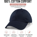 Womens Satin Lined Unstructured Baseball Cap Unisex Silk Lining Washed Cotton Adjustable Vintage Dad Hat