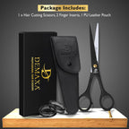 Professional Hair Scissors 6.5 Inch - Premium High Carbon Stainless Steel Barber Salon Hair Shears For Haircut Scissors - Ergonomic Design Super-Sharp Hair Cutting Shears Blades