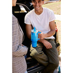 STANLEY Quencher ProTour Flip Straw Tumbler with Leakproof Lid 40 oz | Built-In Straw and Handle | Cup Holder Compatible for Travel | Insulated Stainless Steel Cup | BPA-Free | Dried Pine VRT