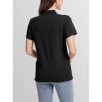 Smeng Women'S Polo Shirts Cotton Pique Short Sleeve Collared 3 Button Summer Tops Work,Casual,Golf Shirt