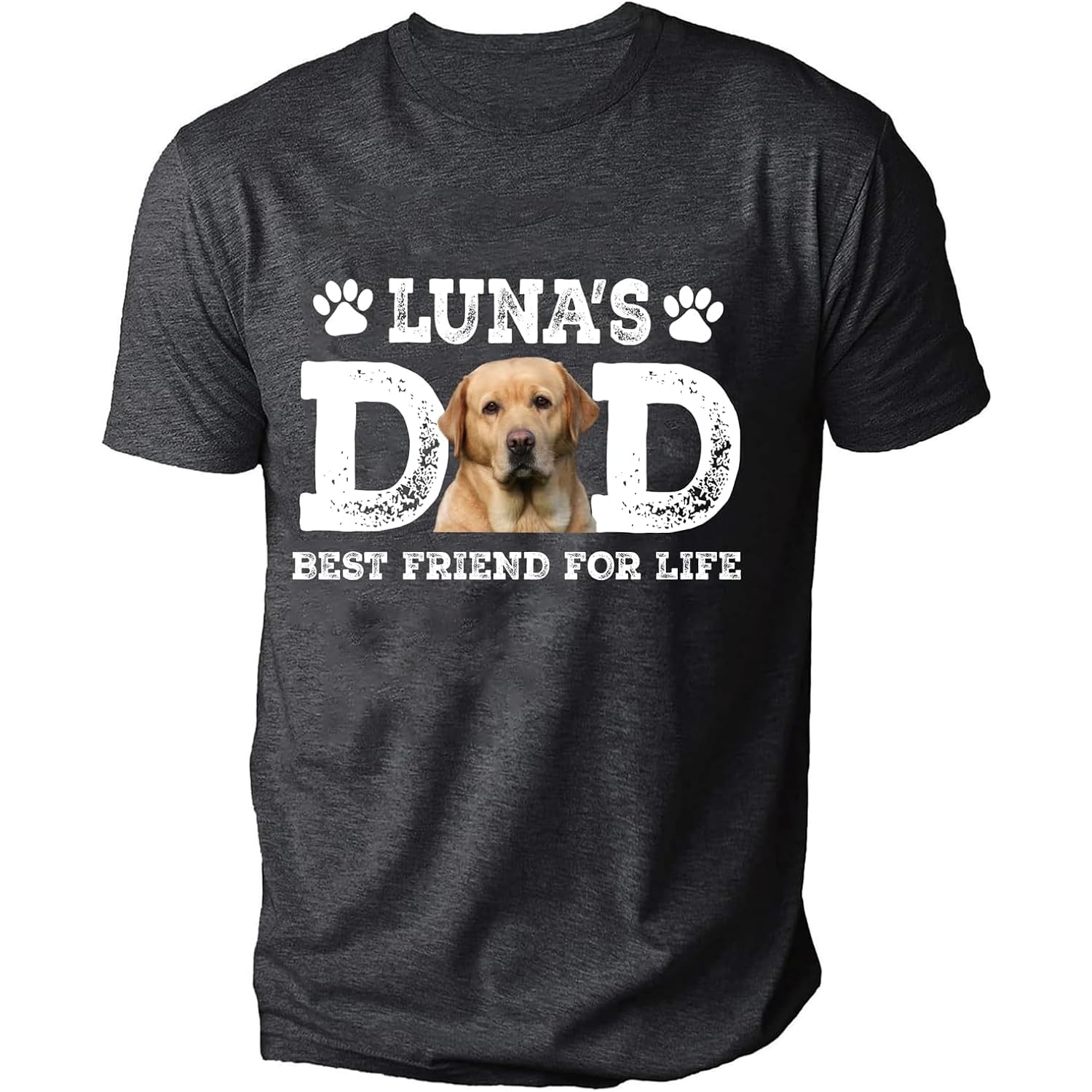 Custom Dad Vintage Photo Shirt, Personalized Best Dad Ever Shirts With Kids Photo, Funny Dad Tee, Gifts For Fathers Day 2026