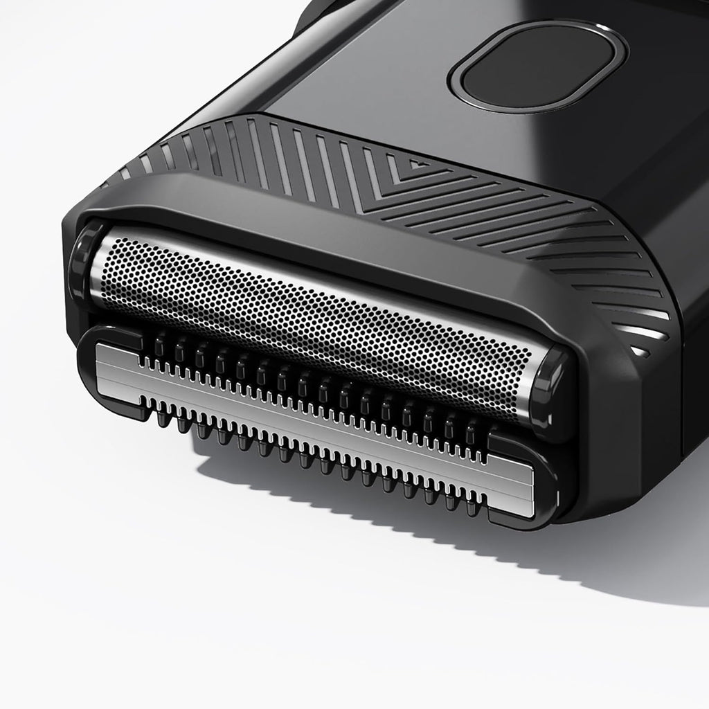 MANSCAPED® The Handyman™ Compact Face Shaver – Portable Men’s Travel Facial Hair Groomer, USB-C Rechargeable Razor, Electric Foil Face Shaver, Waterproof, Cordless, Dual-Action SkinSafe® Foil Blades