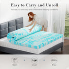 Dumos Mattress Toppers Memory Foam King Size, 3 Inch Thick Bed Topper Pad Cooling Gel Infused Soft Comfy Padding Breathable For Sleeper Sofa Couch Rv Camper, Certipur-Us Certified, Blue