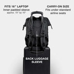Cascade Standard Backpack, 21L, Black | Weatherproof Construction, Perfect For Daily Use And Travel, Padded Laptop Sleeve And Adjustable Straps