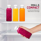 Norcalway Plastic Juice Bottles With Caps, Reusable Juicing Bottles, Clear Drink Containers With Lids For Juicing, Smoothie And Other Beverages - 12Oz 6Pcs