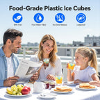 360 Pack Reusable Ice Cubes, Refreezable Plastic Ice Cubes | Bpa-Free Ice Packs For Lunch Boxes, Coolers, Without Diluting Drinks For Party Hosts & Outdoor Ice Baths Enthusiasts