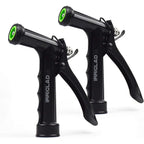 Hose Nozzle 2 Pack, Full Size Pistol Grip Water Nozzle Sprayer With Threaded Front, High Pressure Nozzle, Adjustable Spray Water Flow For Watering Plants, Showering Pet, Washing Car, Cleaning