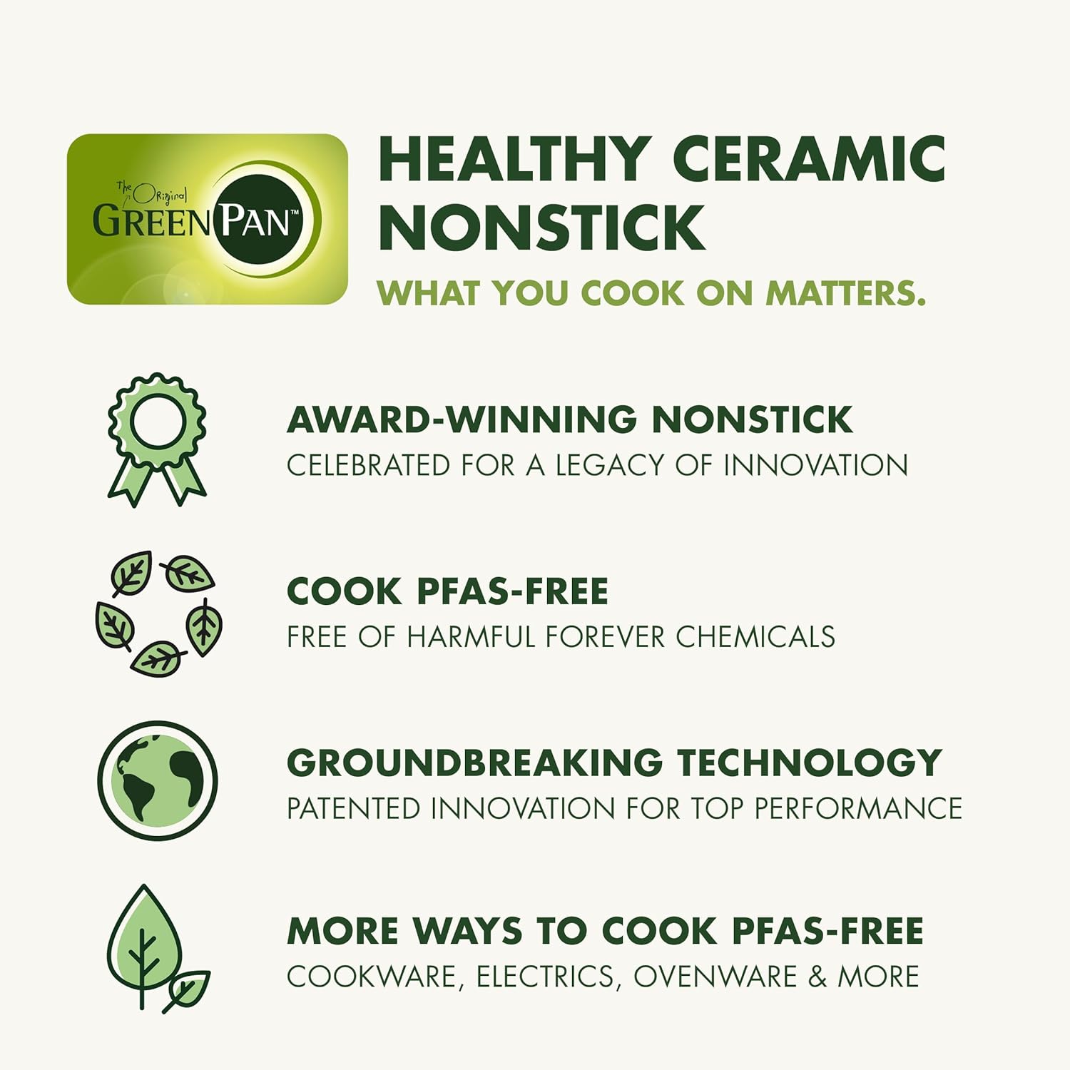 GreenPan Mini Healthy Ceramic Nonstick, 5" Round Egg Pan, PFAS-Free, Dishwasher Safe, Stay Cool Handle, Black