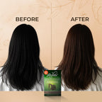 Reshma Beauty 30 Minute Henna Hair Color Infused with Plant-Based Lawsonia Inermis 100% Gray Coverage for Soft, Shiny Hair, Hair Dye—1.05 oz Pack of 1 (Dark Brown)