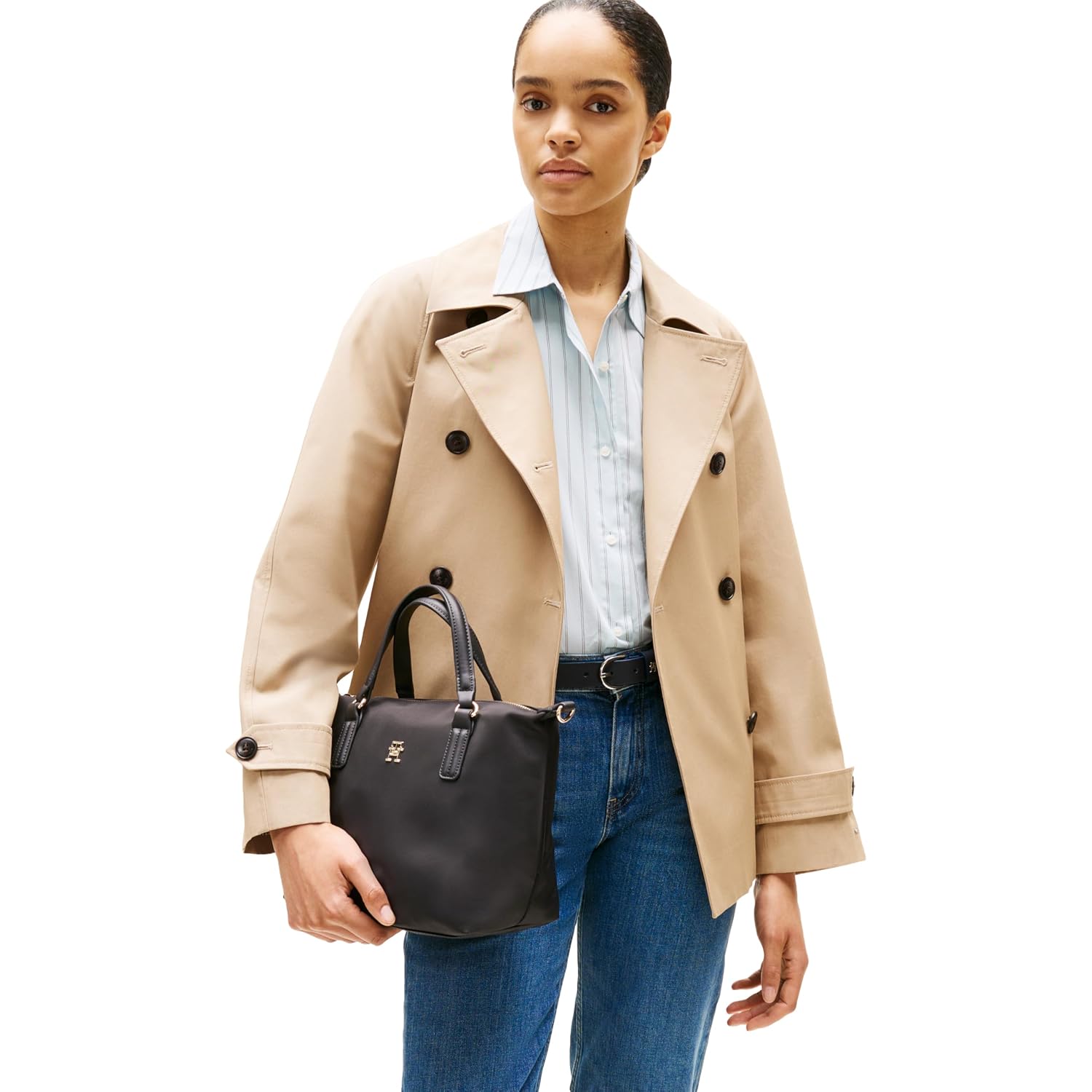Tommy Hilfiger Women'S Poppy Small Tote Bag With Removable Crossbody Strap