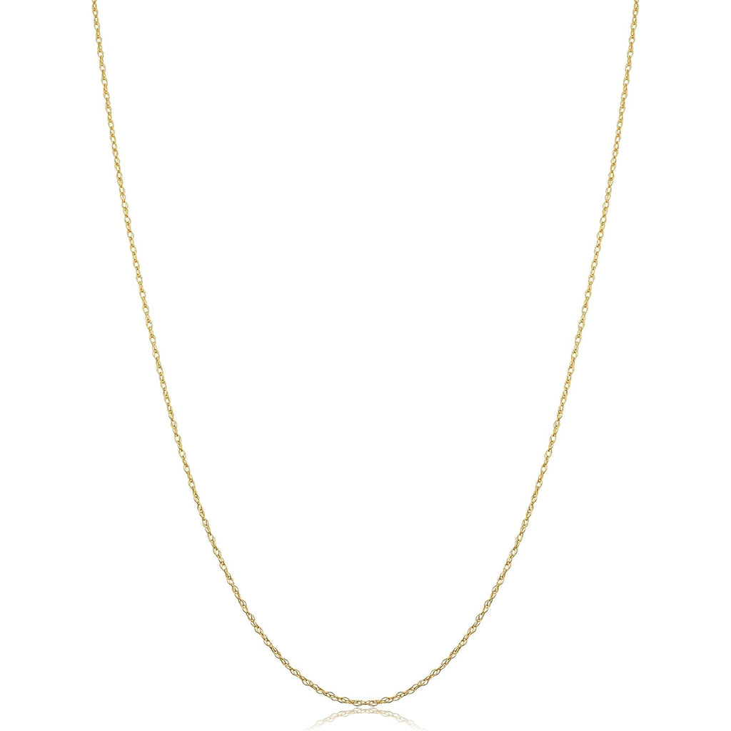Kooljewelry Womens Classic Rope Chain - 14k Yellow Gold Pendant Necklace, Polished, Spring Ring