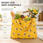 Large Gym Tote Bag For Women Foldable Grocery Tote, Eco-Friendly Travel Bag Waterproof For Carrying Everyday Shopping,Work