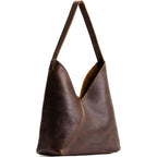 Portland Leather Goods Naomi Shoulder Bag – Handmade Slouchy Bag with Adjustable Crossbody Strap & Secure Magnetic Closure