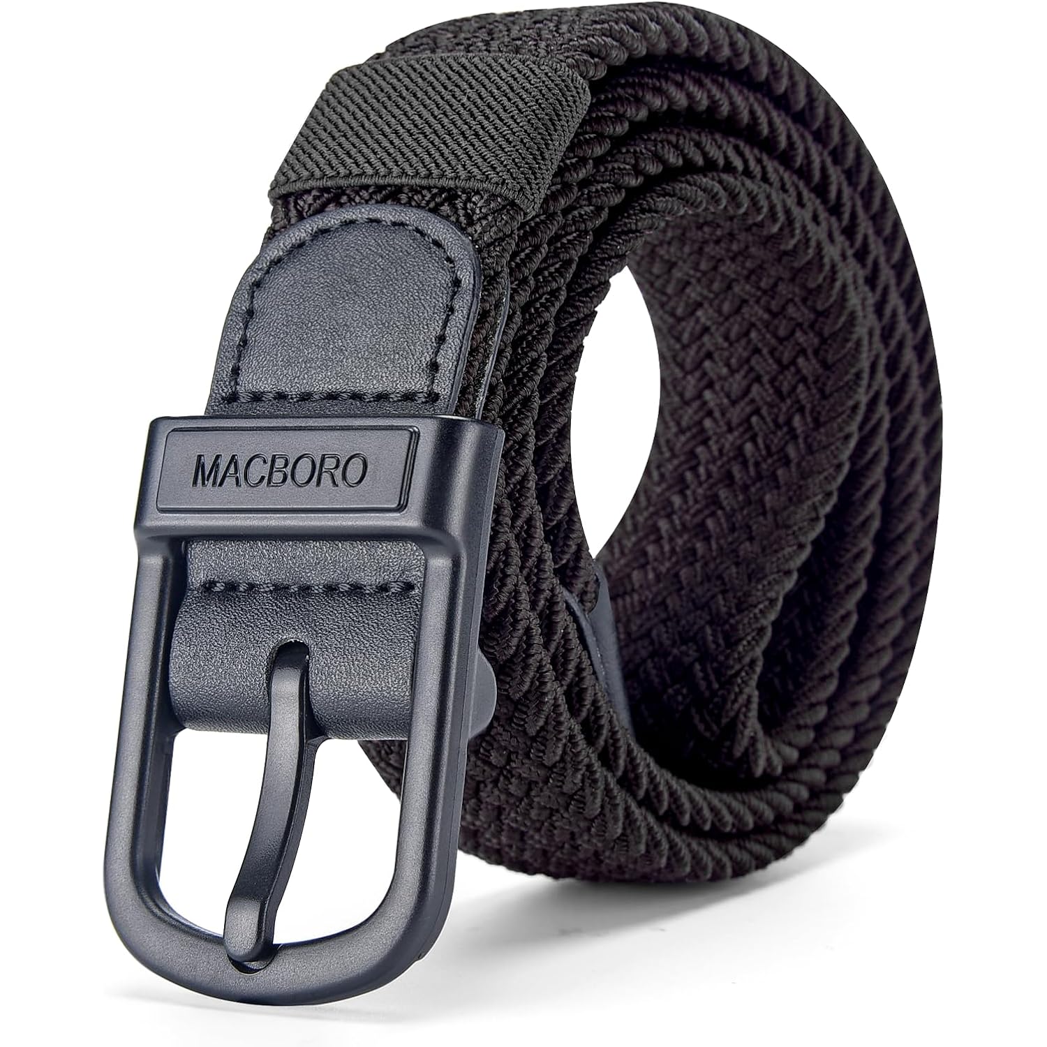 Tsa Approved Hypoallergenic Nickel Free Non Metal Belt For Men Elastic Stretch Braided Golf Accessories Belt 1.38"