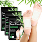Natural Rosemary Foot Patches with Bamboo, Ginger, Vinegar, Charcoal | 30 Count | Pack of 3