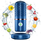 Fruit And Vegetable Washing Machine, Fruit Cleaner Device,Fruit Purifier For With Oh-Ion Purification Technology For Cleaning Fruit,Vegetable Sold By Heyjar Us Only(Blue)