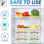 Pure Future Air-Tight Snackle Box Container –Divided Serving Tray With Lid & Handle–Clear Snack Box For Fruits, Candy & Nuts–Portable For Travel & Daily Use (8 Inside Containers Dishwasher Safe)