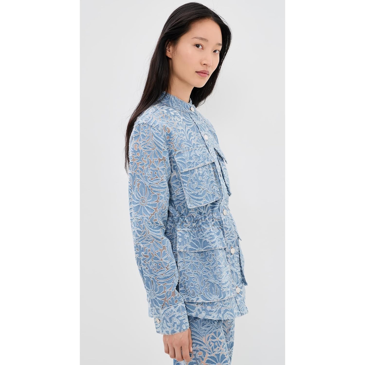 Veronica Beard Jean Women'S Burnout Floral Lane Jacket