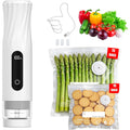 Compact Vacuum Sealer For Food Storage: Portable Handheld Food Sealer, 80Kpa Suction, 1800Mah Battery, 30 Reusable Vacuum Bags, Preserve 5X Freshness With Easy Operation