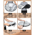 Lictin Hair Cloak Cape Black - Haircut Cape Umbrella Waterproof