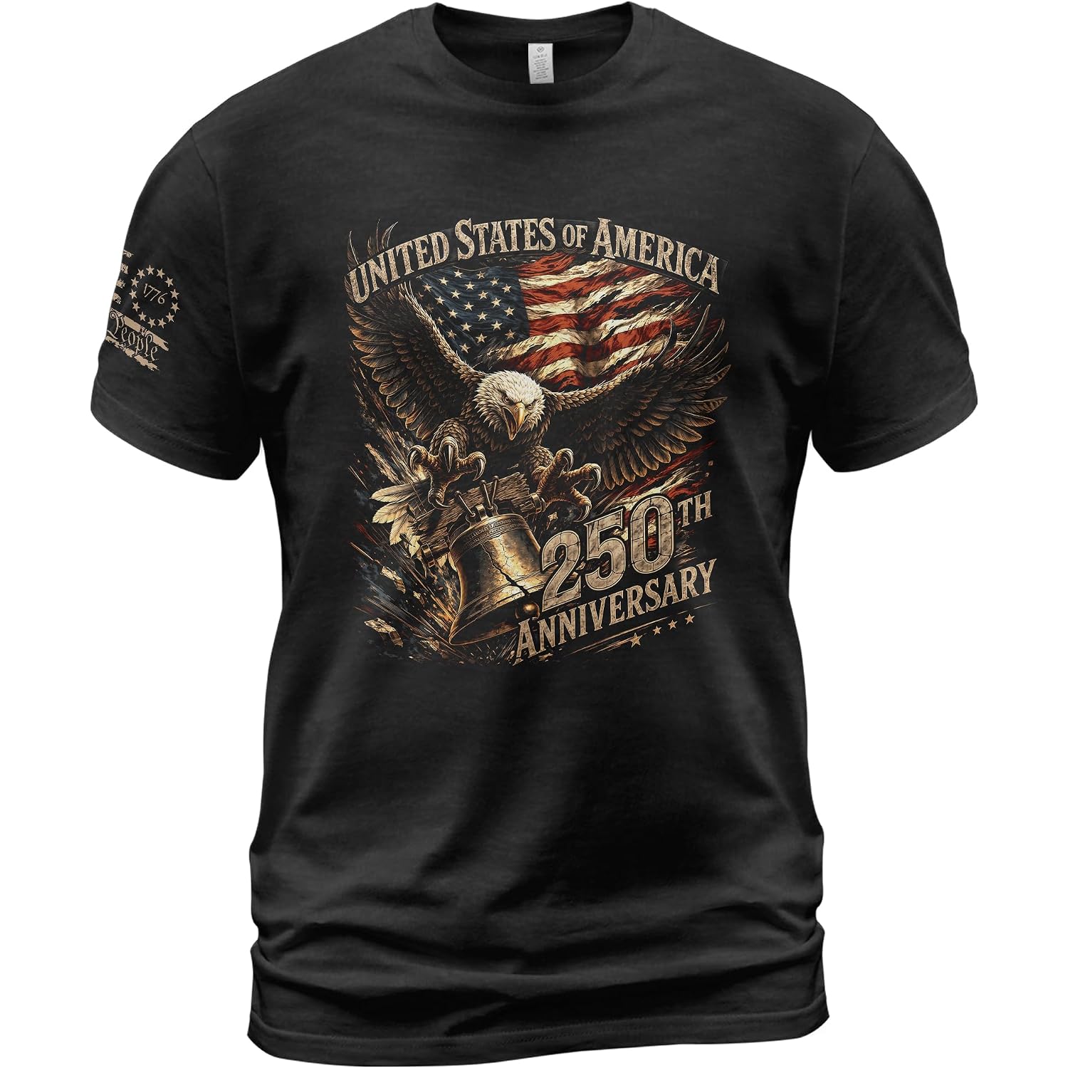 250Th Anniversary Usa Shirt, 1776-2026 Graphic Shirts For Men | Graphic T-Shirt Featuring 1776-2026 Inspired Artwork, Suitable For Holidays, Gatherings, Casual Wear, And Everyday Outfits.