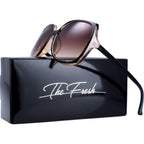The Fresh Women's Oversized Square Jackie O Cat Eye Hybrid Butterfly Fashion Sunglasses - Exquisite Packaging
