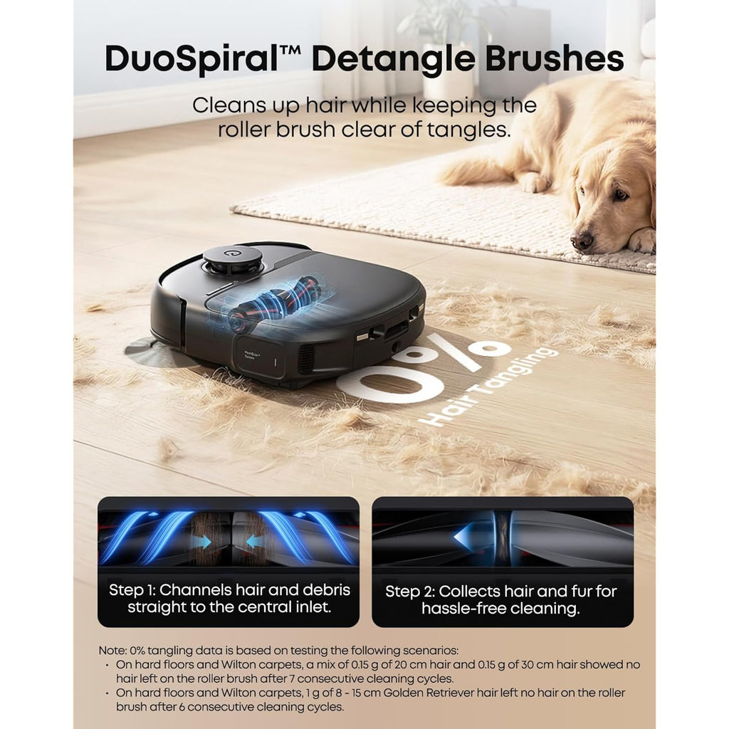 Eufy C28 Robot Vacuum And Mop Combo, 15,000 Pa, Hydrojet Roller Mop | Upgraded From X10 Pro, Zero-Tangle For Pet Hair, Auto Mop Washing&Drying, Self-Emptying&Refilling 2026 New