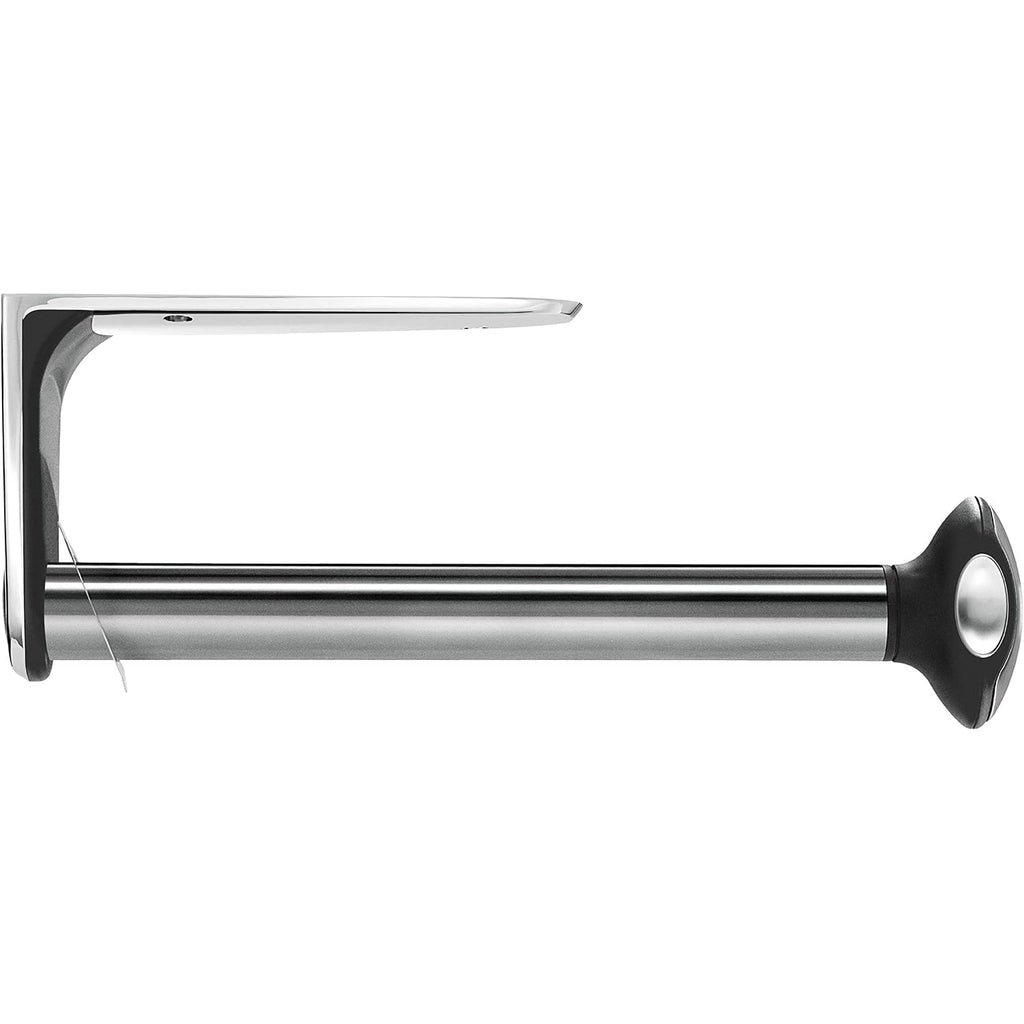 Simplehuman Wall Mount Paper Towel Holder, Under-Cabinet Or Wall Mounted Rack, Horizontal Or Vertical Install, One-Handed Tear With Tension Spring, Quick-Release Knob, Brushed Stainless Steel