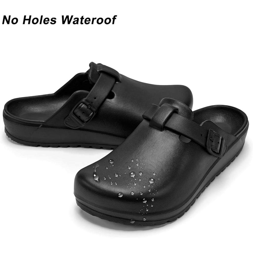 Arch Support Work Clogs Slip Resistant Shoes For Chef Nurse | Cushion | Slip On | Slide Sandals | All Day Comfort