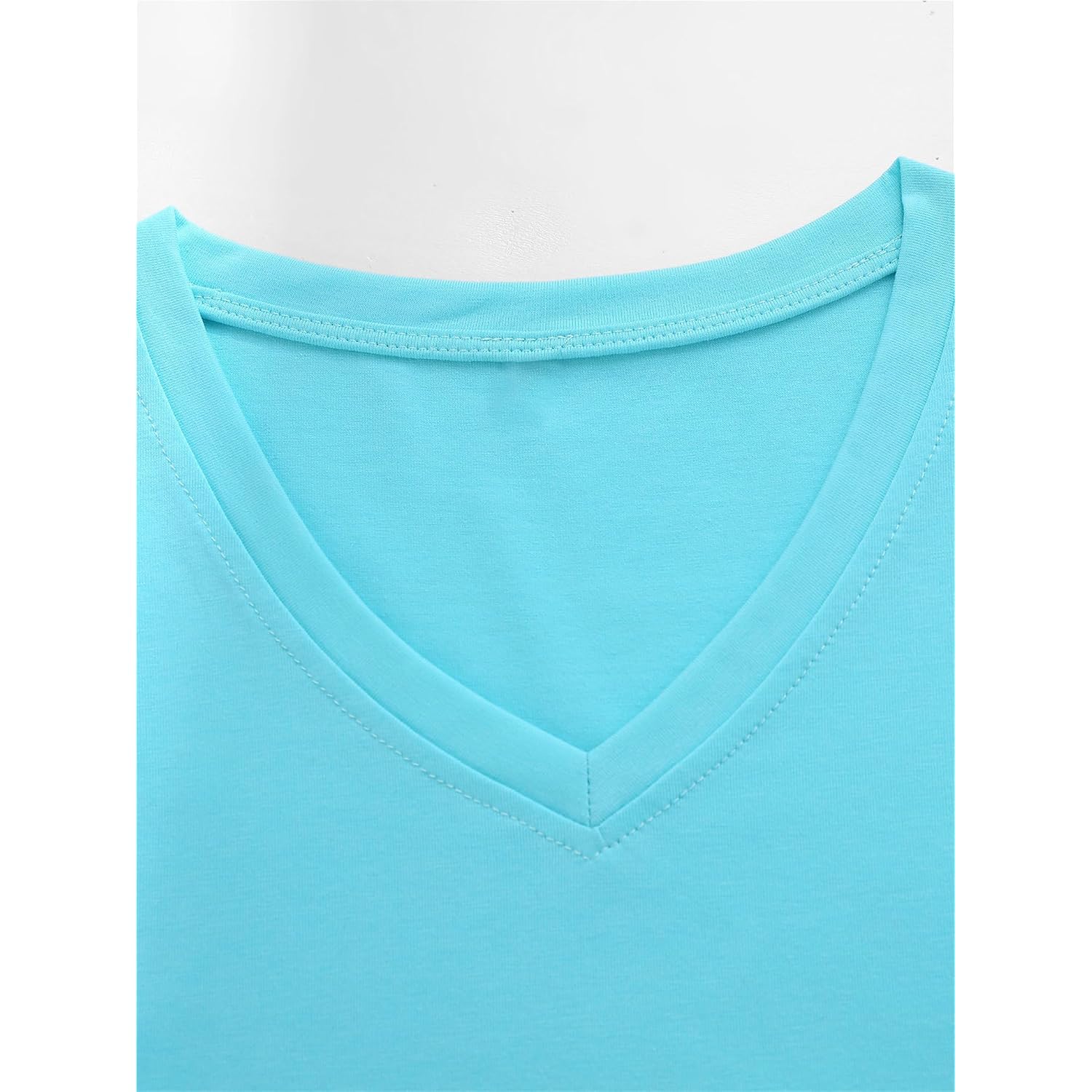 Nurse V Neck T Shirts for Women, Certified Nursing Assistant CNA T-Shirt, Casual CNA Life Short Sleeve Tops Aqua Blue
