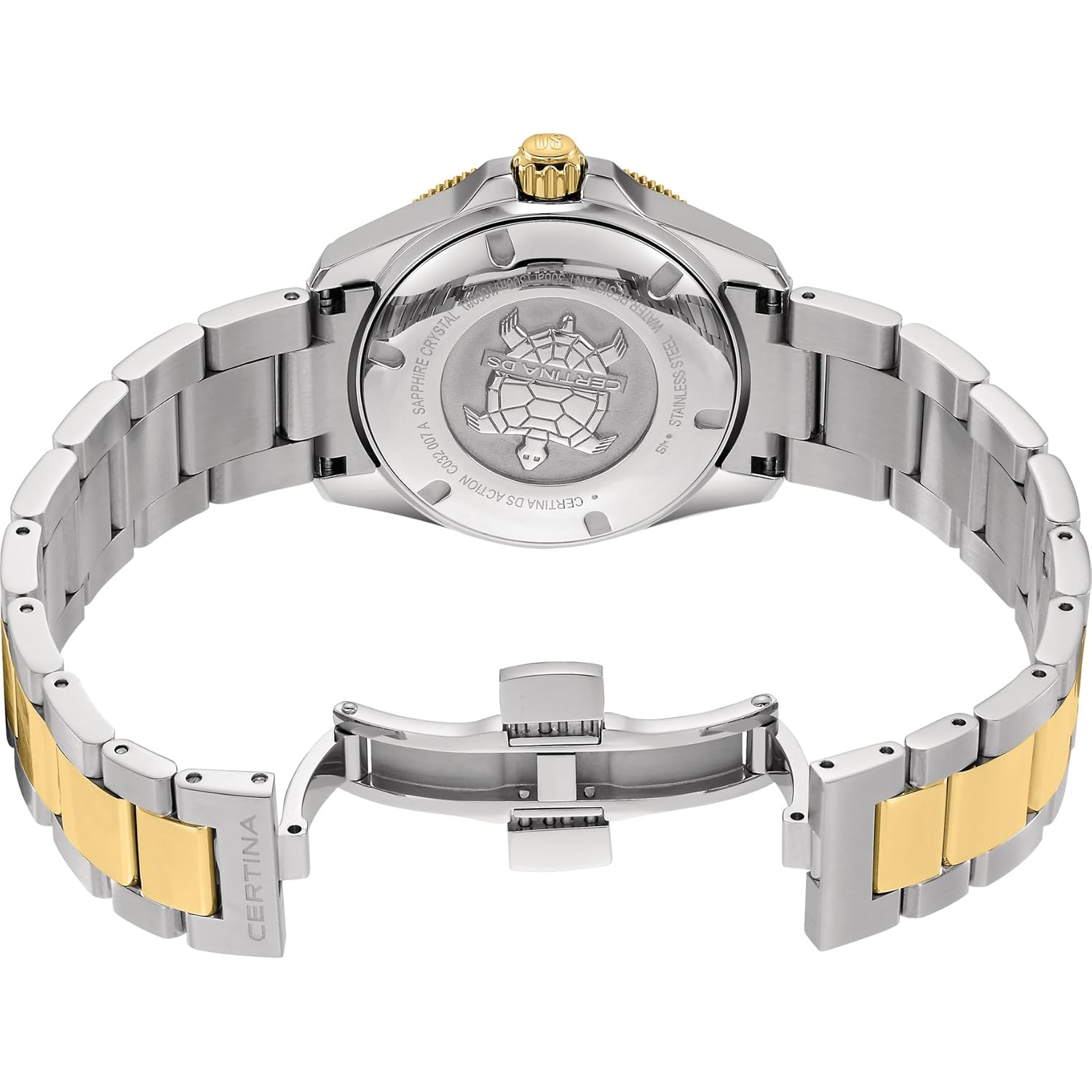 Certina, Womens, Ds Action Lady 34.5Mm, Stainless Steel, Swiss Automatic, Watch, White Mother Of Pearl, Stainless Steel, 18, (C0320072211600)