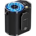 Waist Fan With Clip On: Portable 4-Speed Enlarged Fan-Blades Personal Belt Fan With Led Light 6-11H Of Working Time Hands-Free Neck Fan