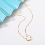 AIPPK Clover Pendant Necklace for Women 18K Gold Plated Four Leaf Clover Necklaces Lucky Simple Jewelry Gifts for Women