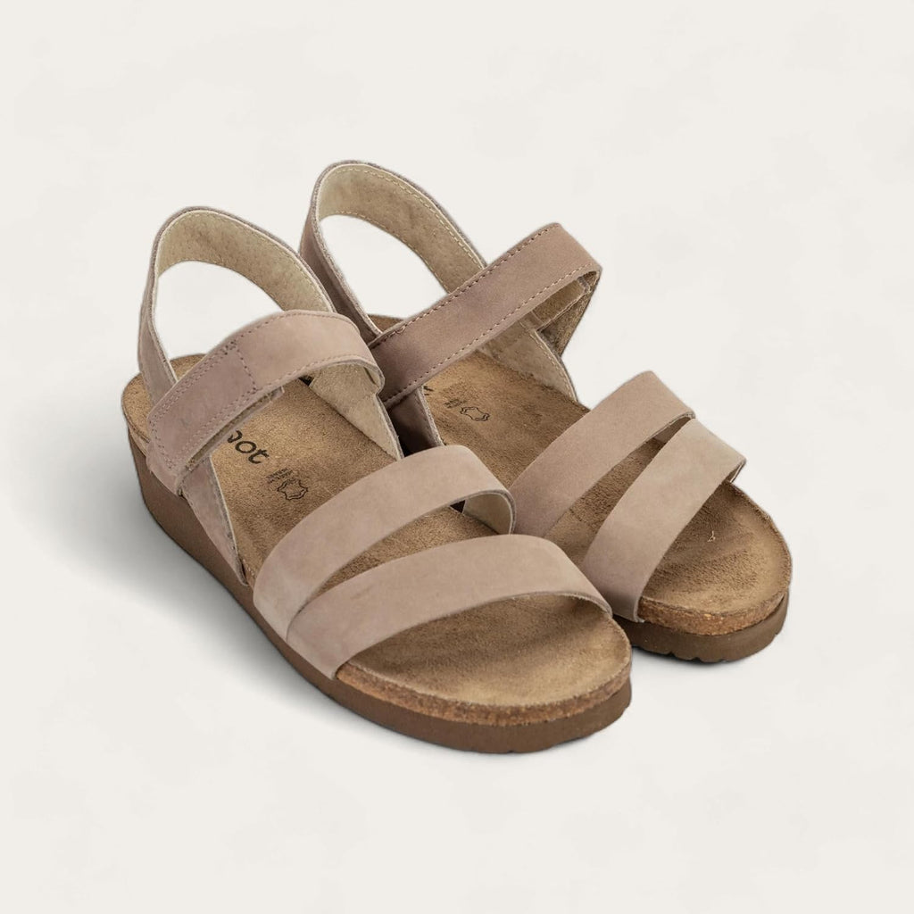 Naot Kayla Women’S Sandals - Supportive 3-Strap Design With Backstrap, Cork & Latex Footbed - Arch Support - Travel-Friendly Comfortable Walking Sandals For All-Day Wear