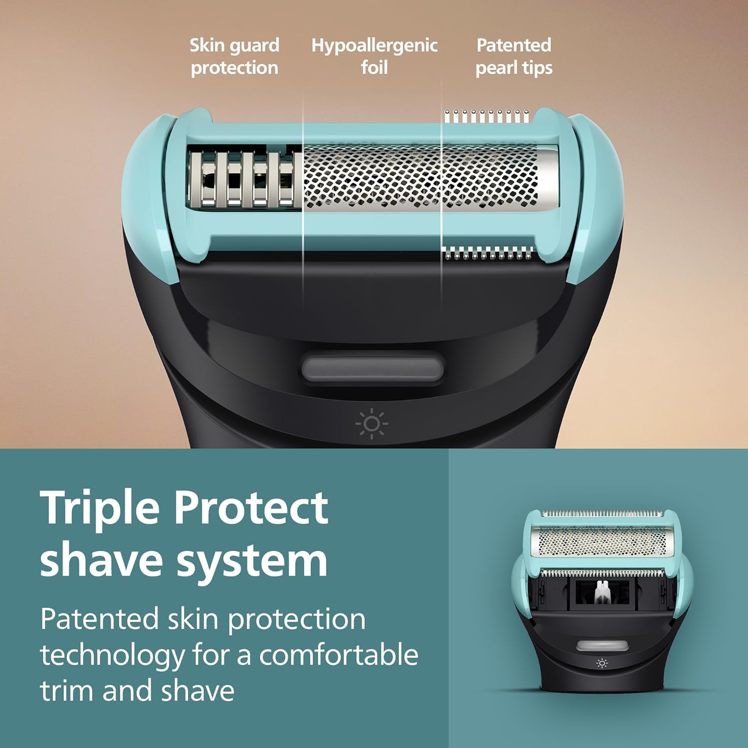 Philips Norelco Body Groomer Replacement Shaving Foil Head, 100% Showerproof & Waterproof Hypoallergenic Shaver Foil compatible with Philips BG5000/BG7000/BG9000 series Body Groomers, BG2010/40